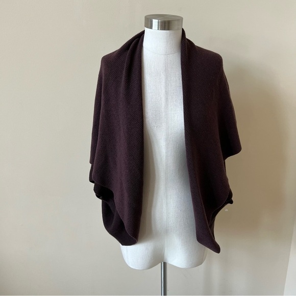 Lululemon 100% merino wool sweater knit shawl 13216 - Picture 5 of 13